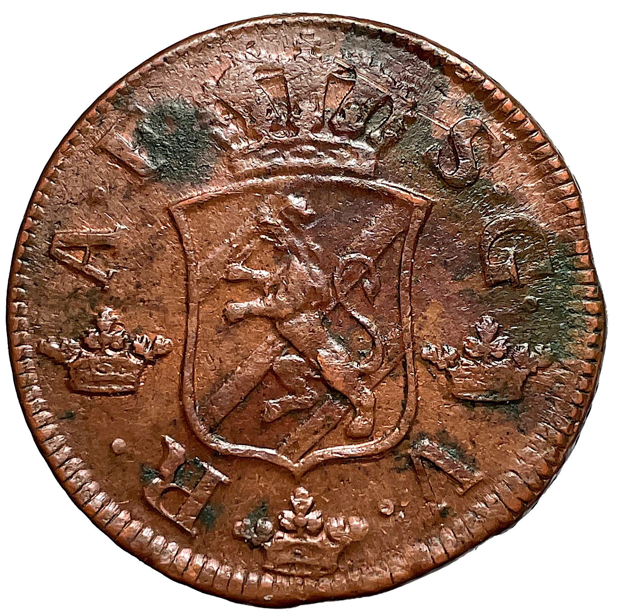 Adolf Fredrik - 2 Öre SM 1766 - Ovanligt vackert exemplar med röd glans