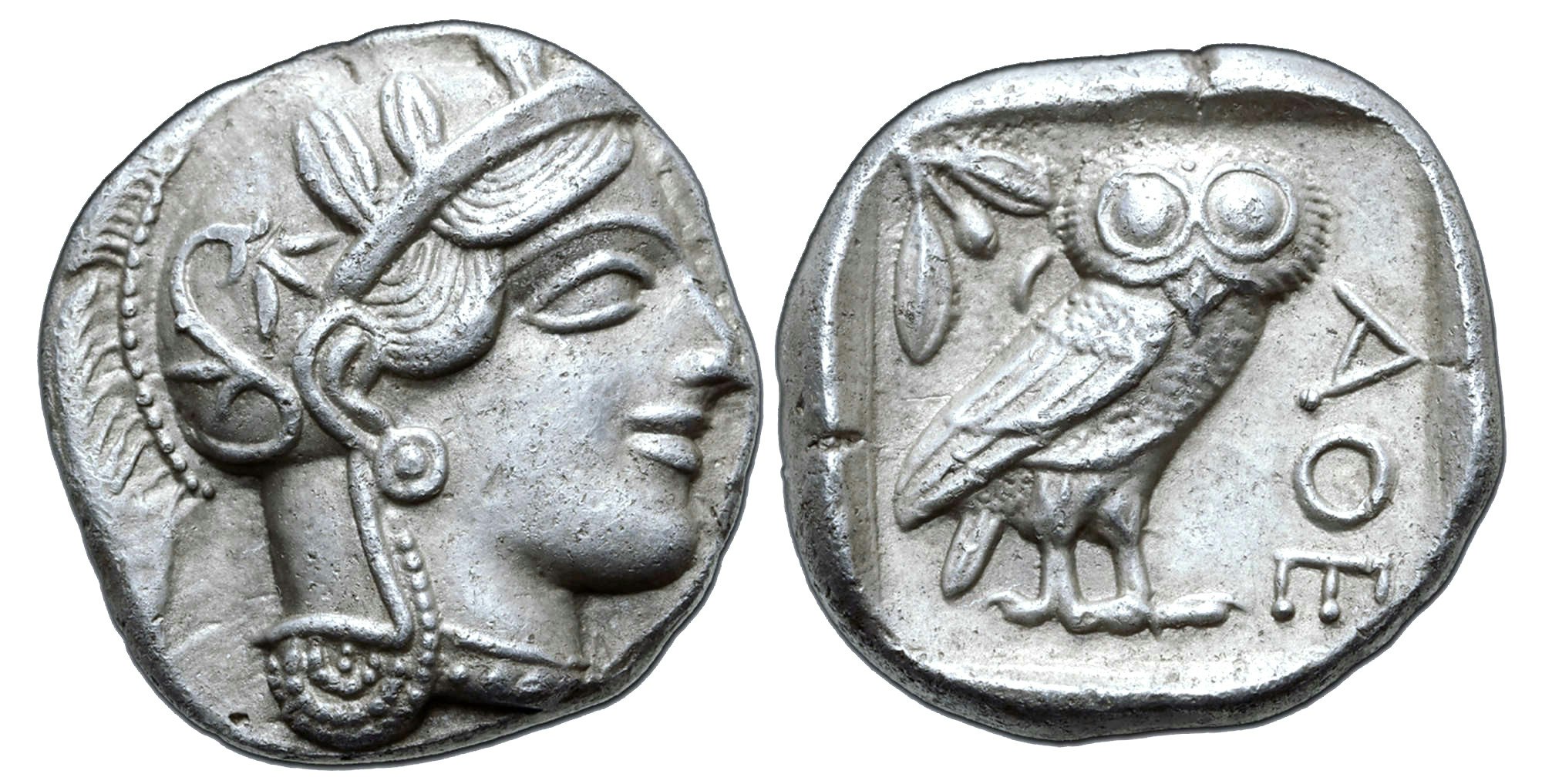 Attika, Aten, Tetradrachm 454-404 f.Kr - MYCKET VACKERT SKICK