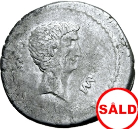 Markus Antonius, Denar 42 f.Kr - Mycket sällsynt