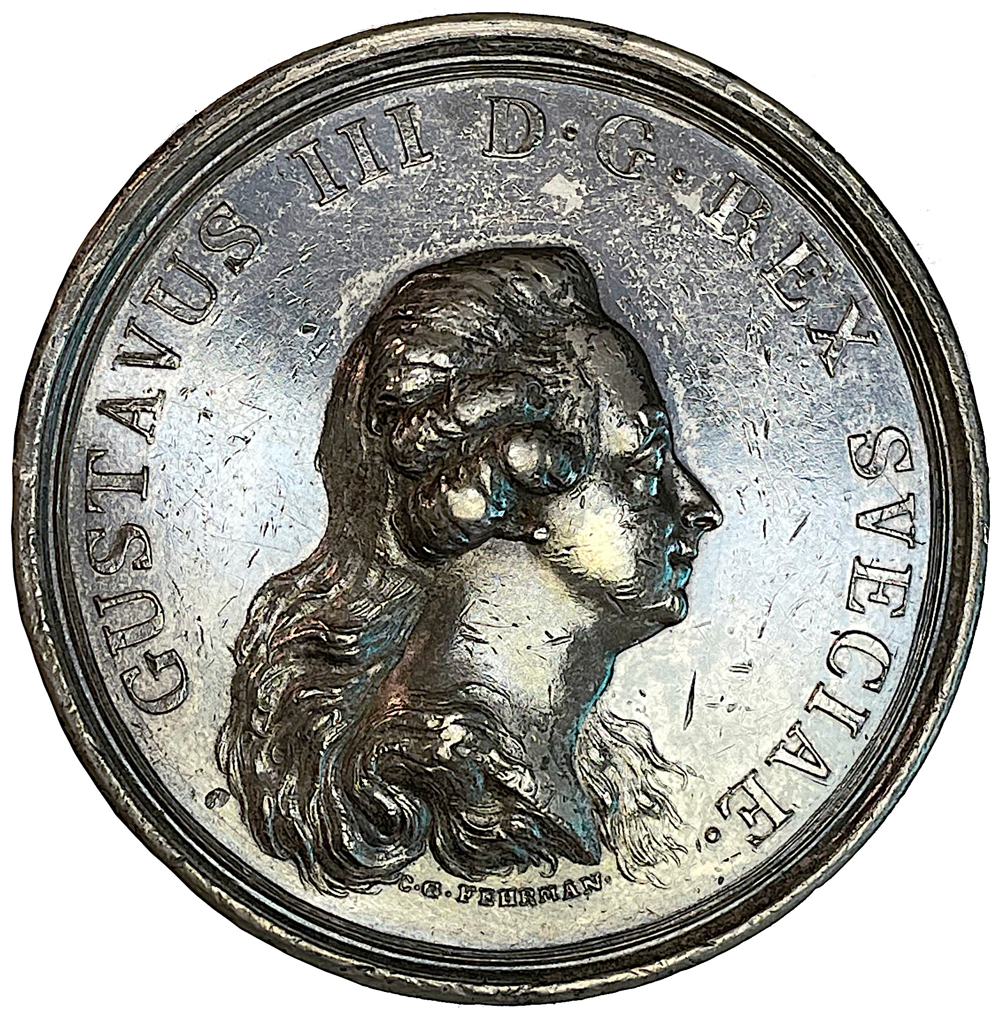 Gustav III:s stadsvälvning den 19 augusti 1772 av Carl Gustaf Fehrman - Mycket sällsynt RR