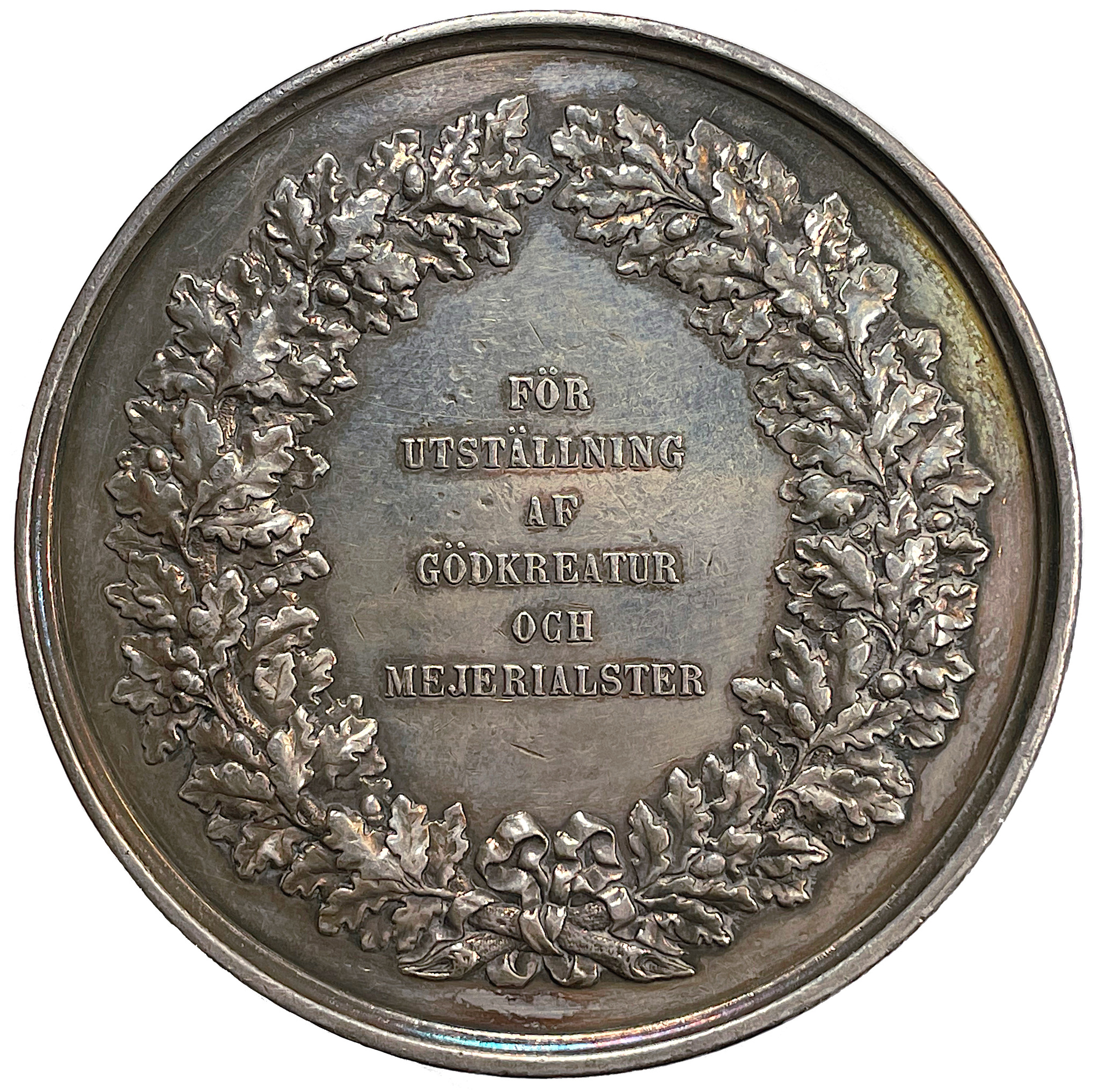 Karl XV - Belöningsmedalj för utställning av gödkreatur och mejerialster (1866) av Lea Ahlborn