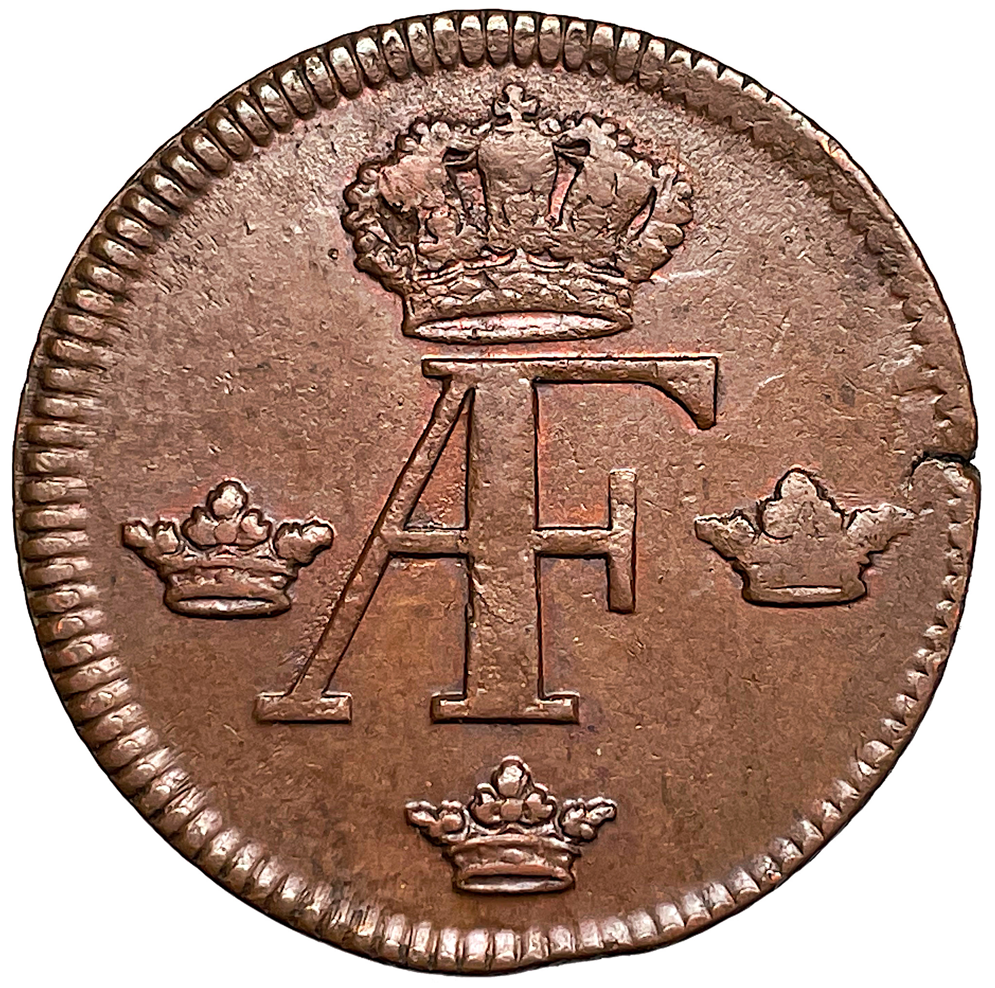Adolf Fredrik - 1 Öre SM 1758 - Mycket vackert exemplar