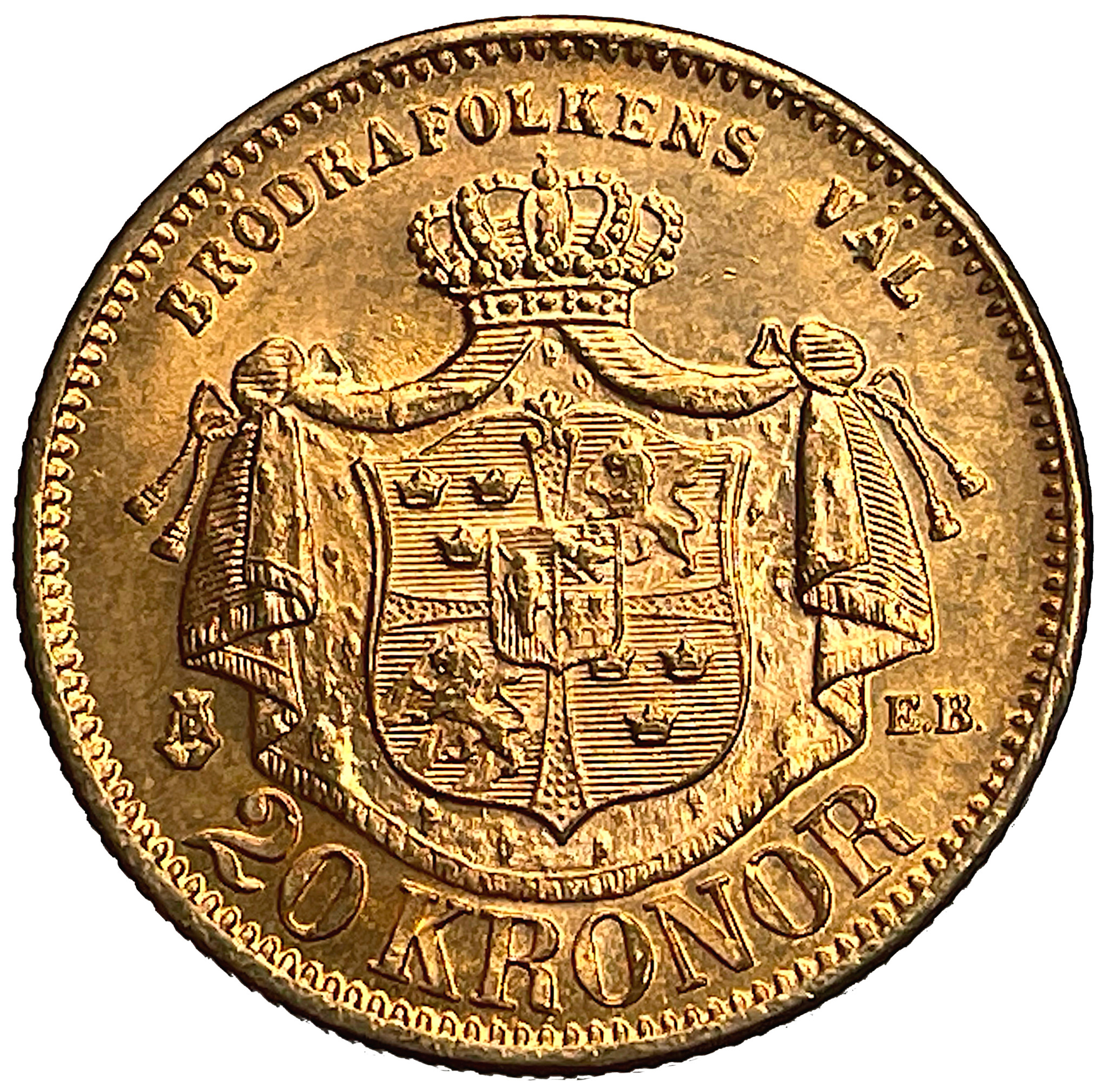 Oskar II - 20 Kronor 1876