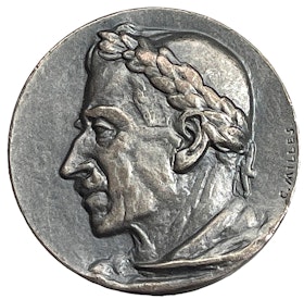 Carl Milles - Verner von Heidenstam 70 år 6 juli 1929 silvermedalj - Mycket sällsynt