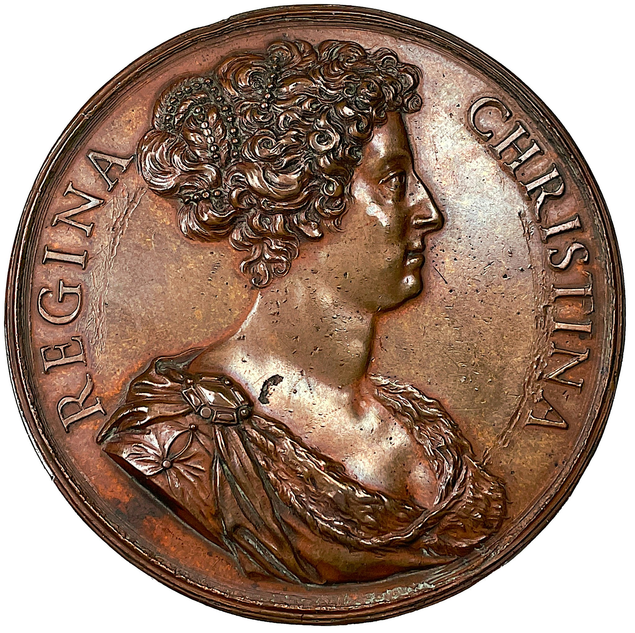 Kristina i Rom som en Tapper och framgångsrik drottning utan land - "FORTIS FELIX" av Giovanni Battista Guglielmada