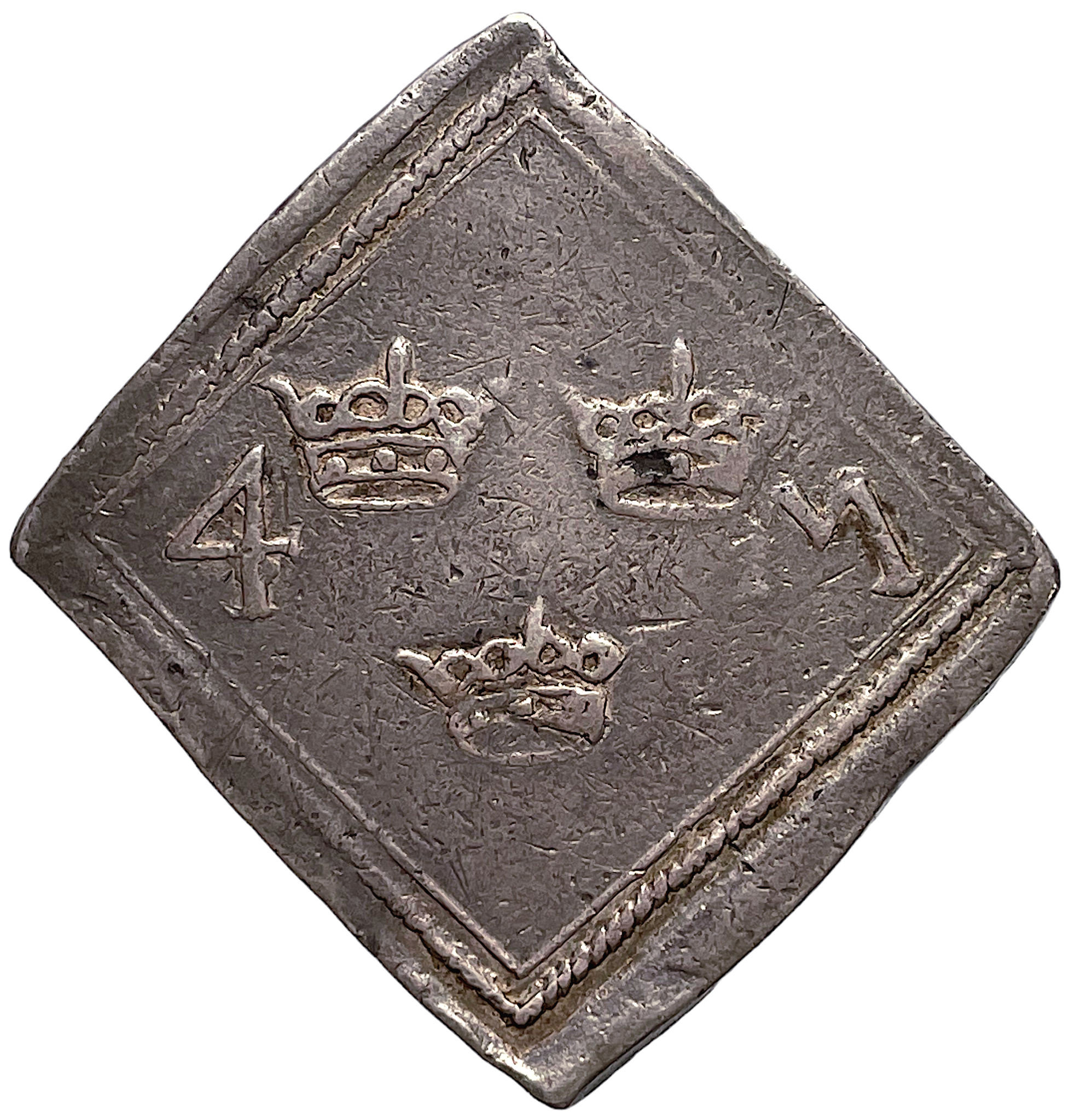 Den svenska mynthistoriens mest ikoniska mynttyp - Blodsklipping 4 Mark 1568 - Vackert exemplar