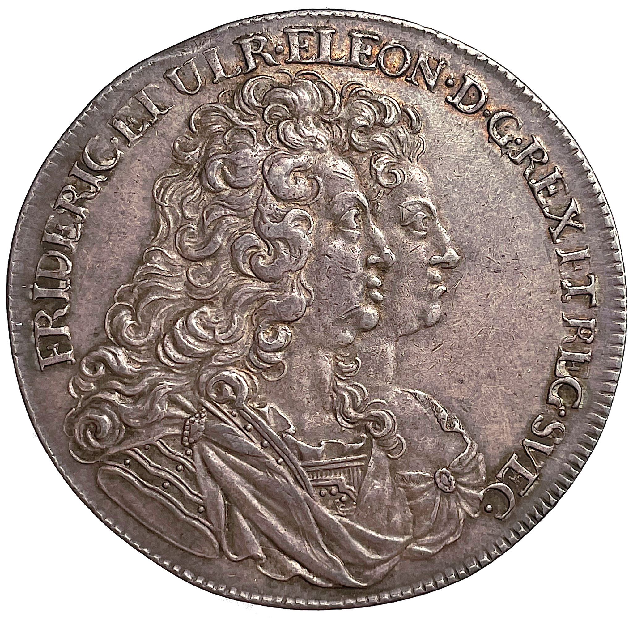 Fredrik I - Reseriksdaler 1727 - Präglade inför konungens första planerade resa till Hessen