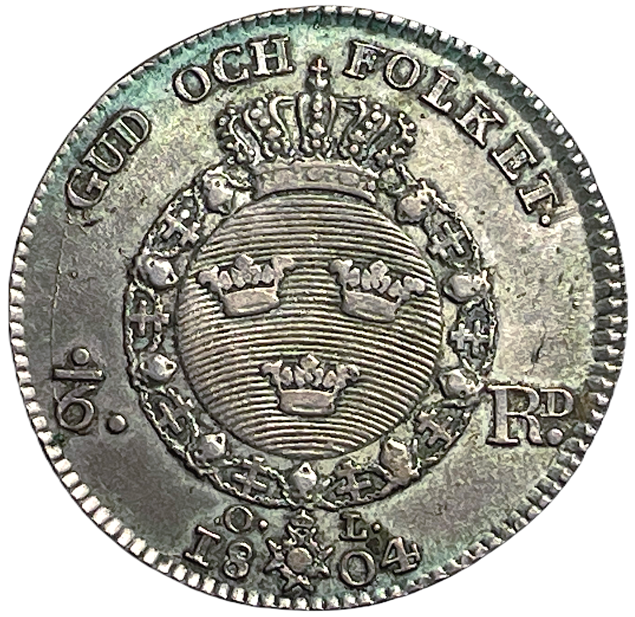 Gustav IV Adolf - 1/6 Riksdaler 1804