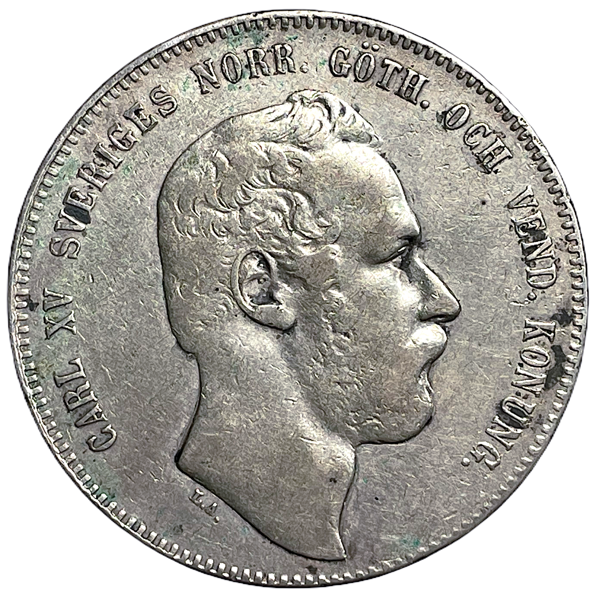 Karl XV - 4 Riksdaler riksmynt 1869
