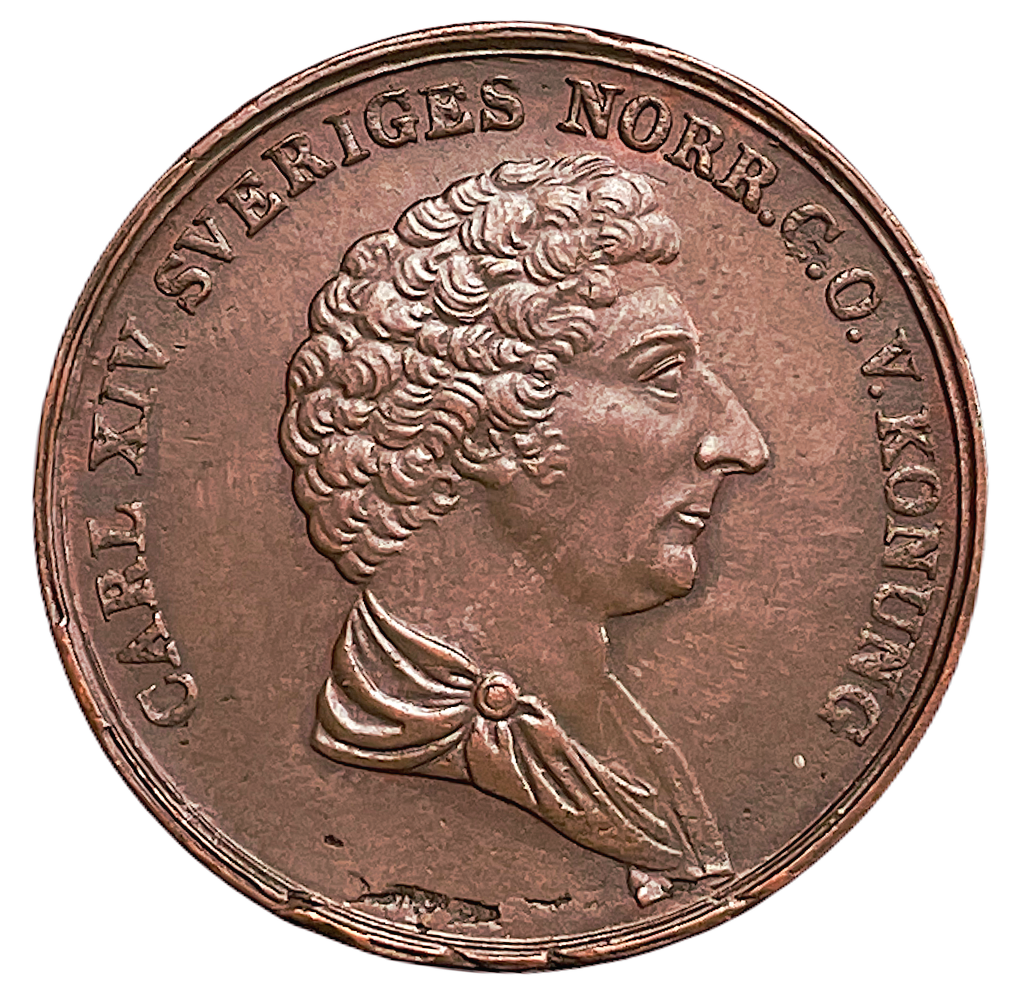 Karl XIV Johan - 2 Skilling Banco 1843 - Tilltalande exemplar