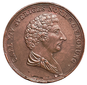 Karl XIV Johan - 2 Skilling Banco 1843 - Tilltalande exemplar