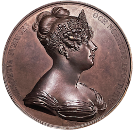 Drottning Desiderias ankomst till Sverige 1823 - Ett vackert exemplar