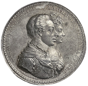 Konungens och drottningens återkomst från Tyskland till Stockholm den 17 februari 1805