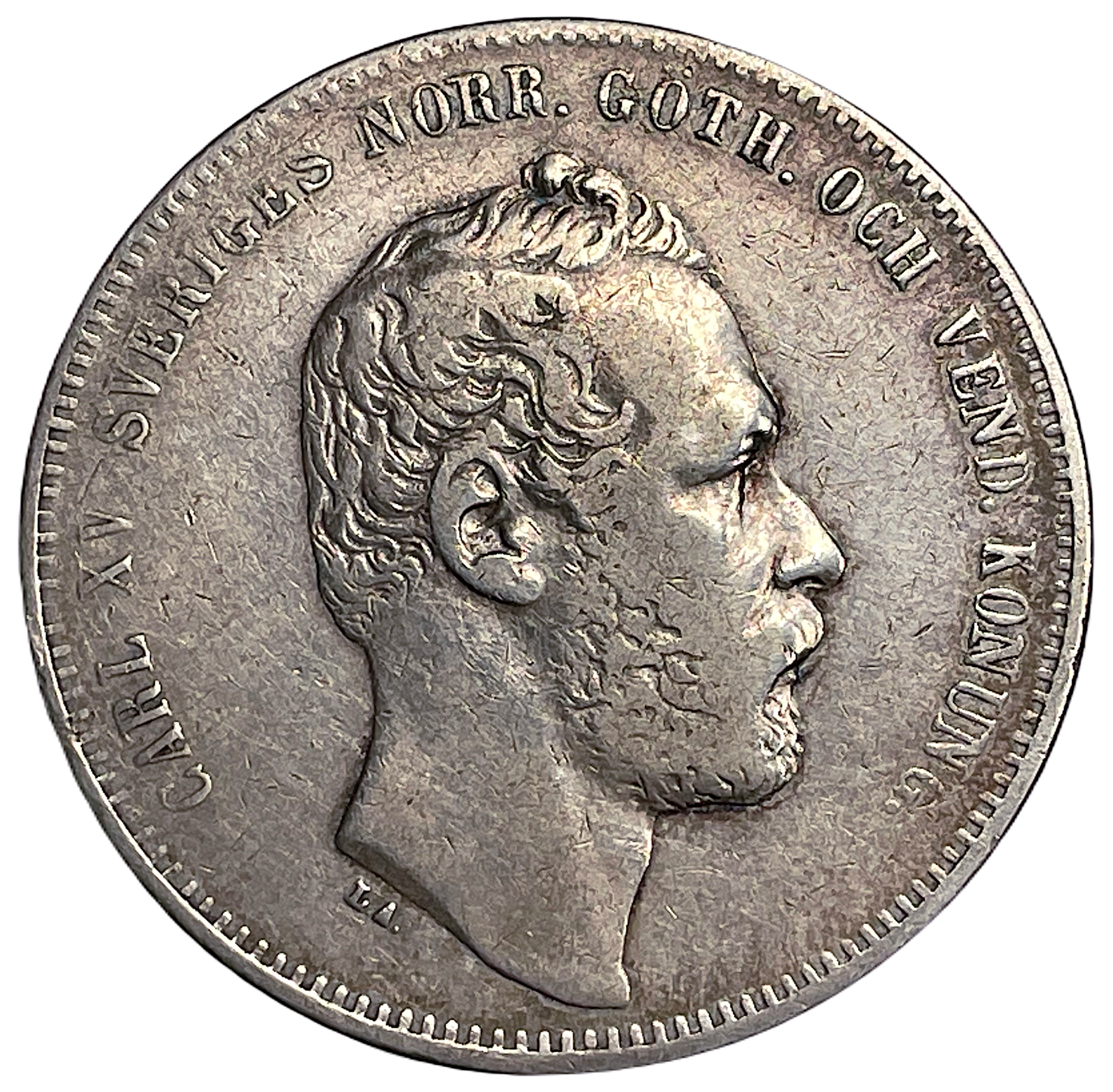 Karl XV - 4 Riksdaler riksmynt 1862