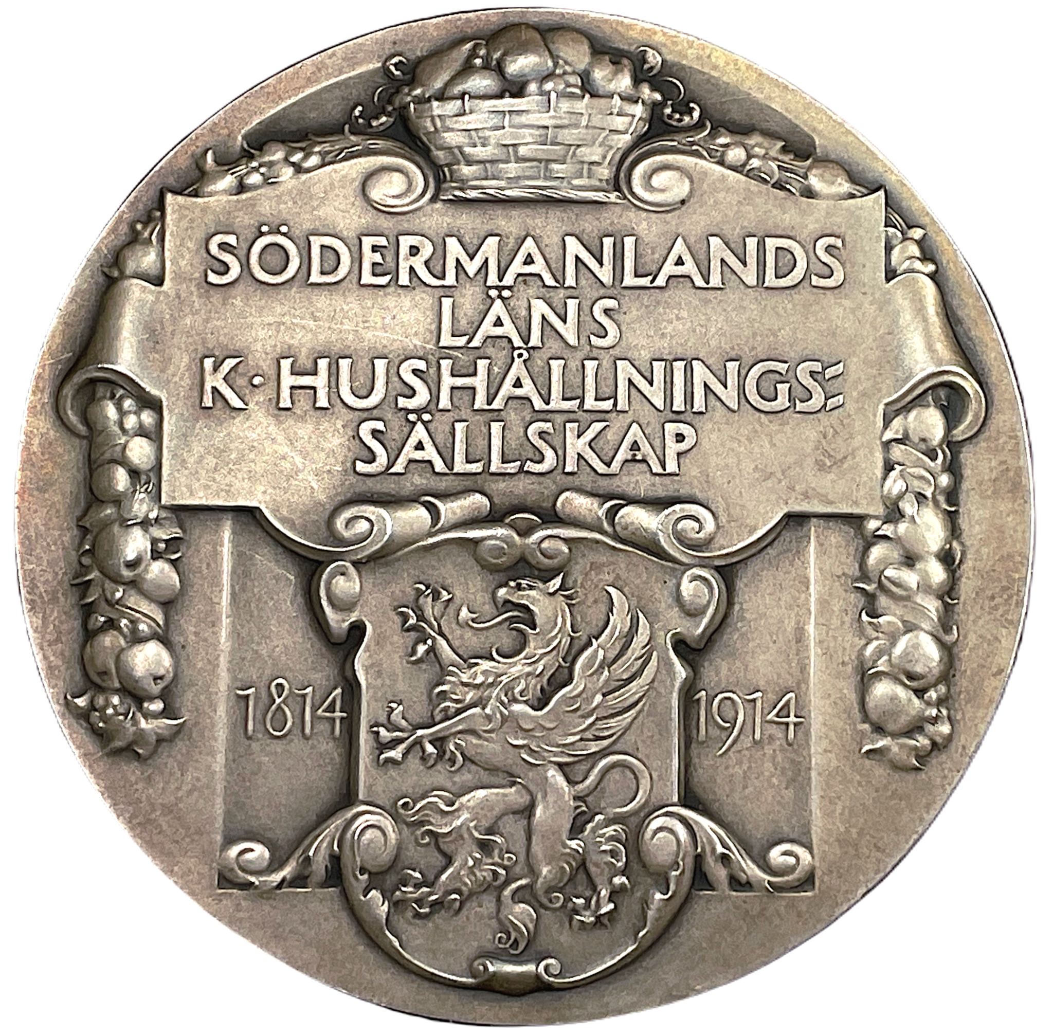 Södermanlands läns kungliga hushållningssällskap av Erik Lindberg 1914 i vacker Jugendstil - Respektera och värdesätt arvet
