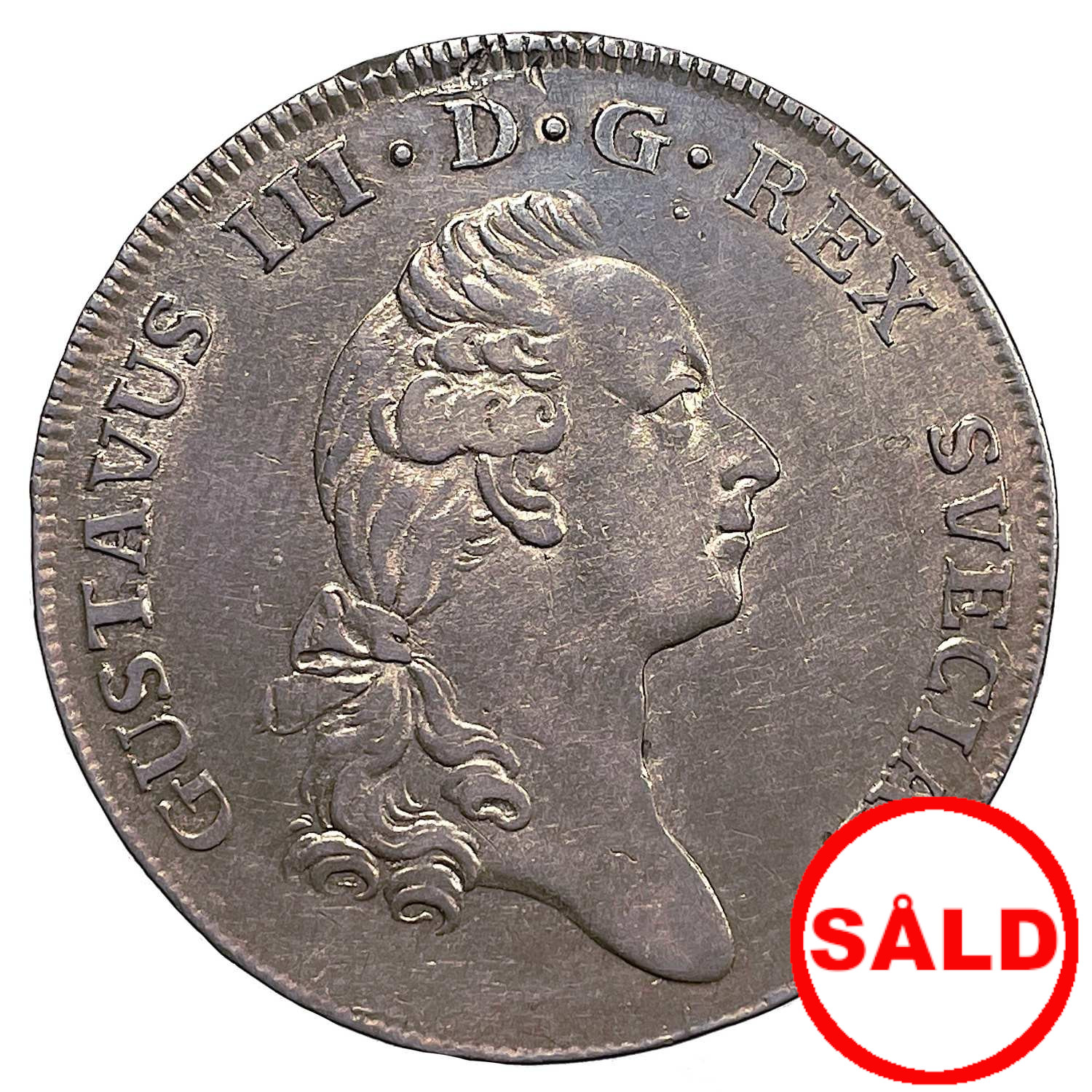 Gustav III, 2/3 Riksdaler 1776