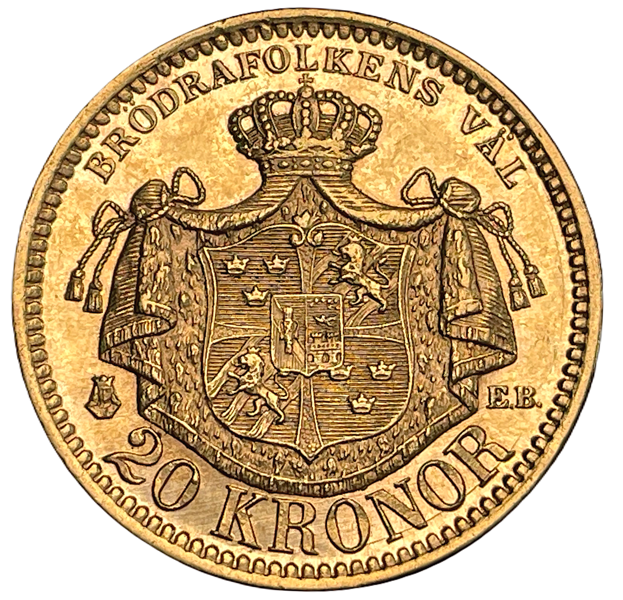 Oskar II - 20 kronor 1884