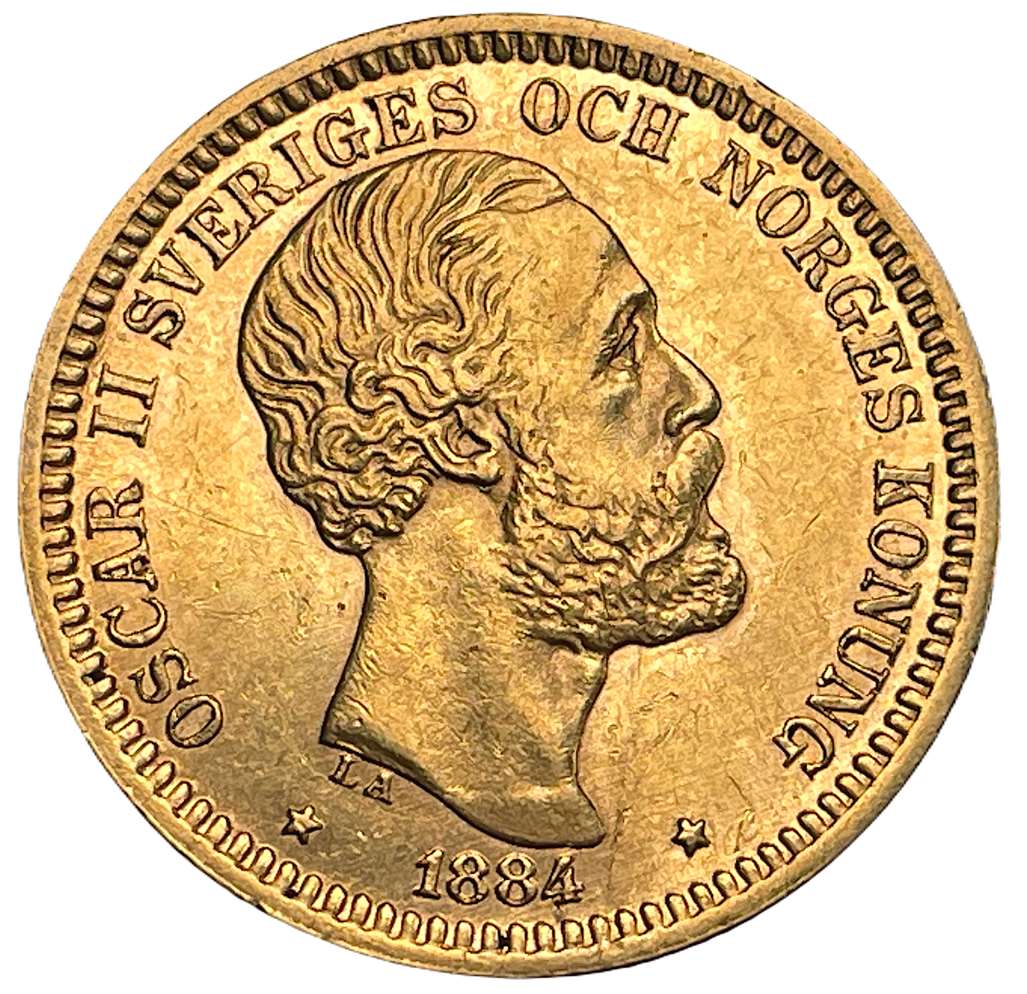 Oskar II - 20 kronor 1884