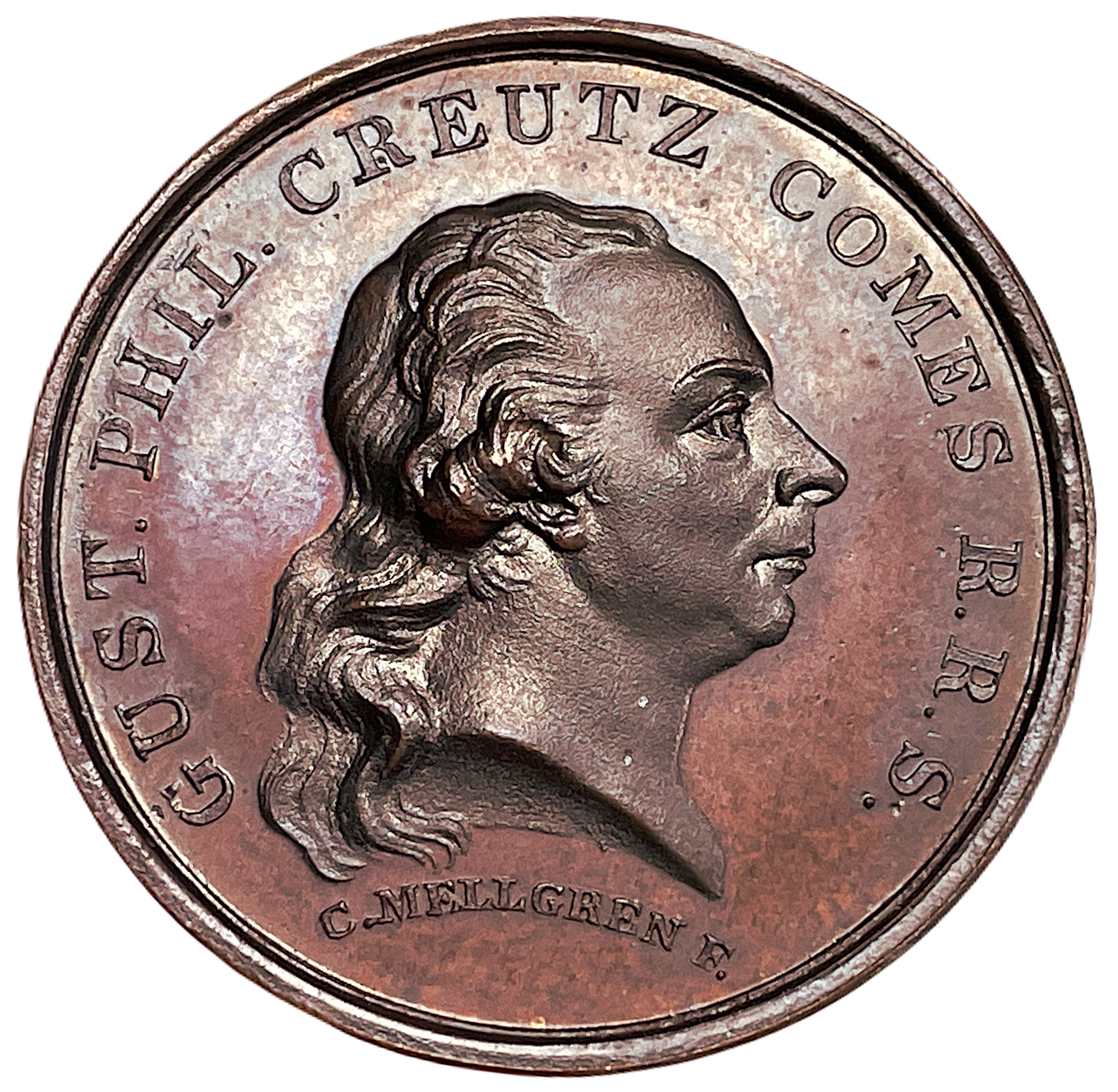 Gustaf Filip Creutz (1731-1785) av Carl Magnus Mellgren - Sveriges regeringschef och undertecknare av den svensk-amerikanska vänskaps- och handelstraktaten med Benjamin Franklin 1783