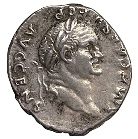 Vespasianus 69-79 e.Kr - Denar PONTIF MAXIM