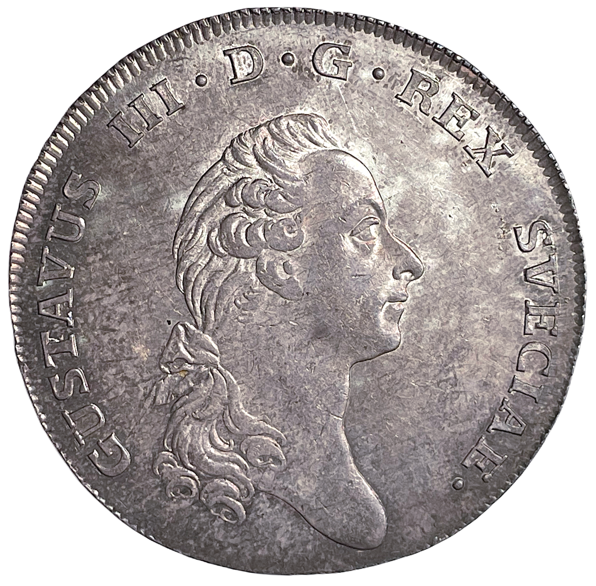 Gustav III - Riksdaler 1776 - Ett ocirkulerat toppexemplar