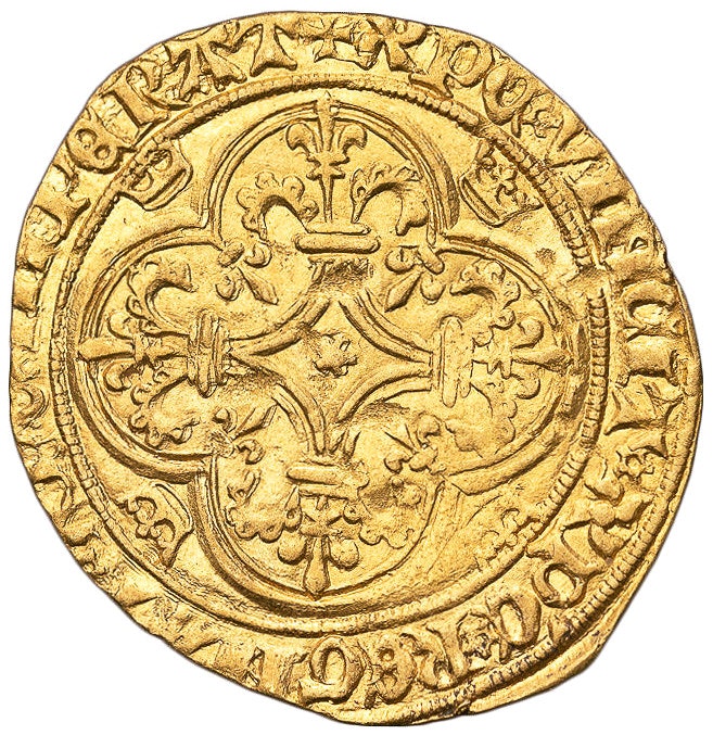 Frankrike, Charles VI (1380-1422). Ecu d’or a la couronne - Bra lyster