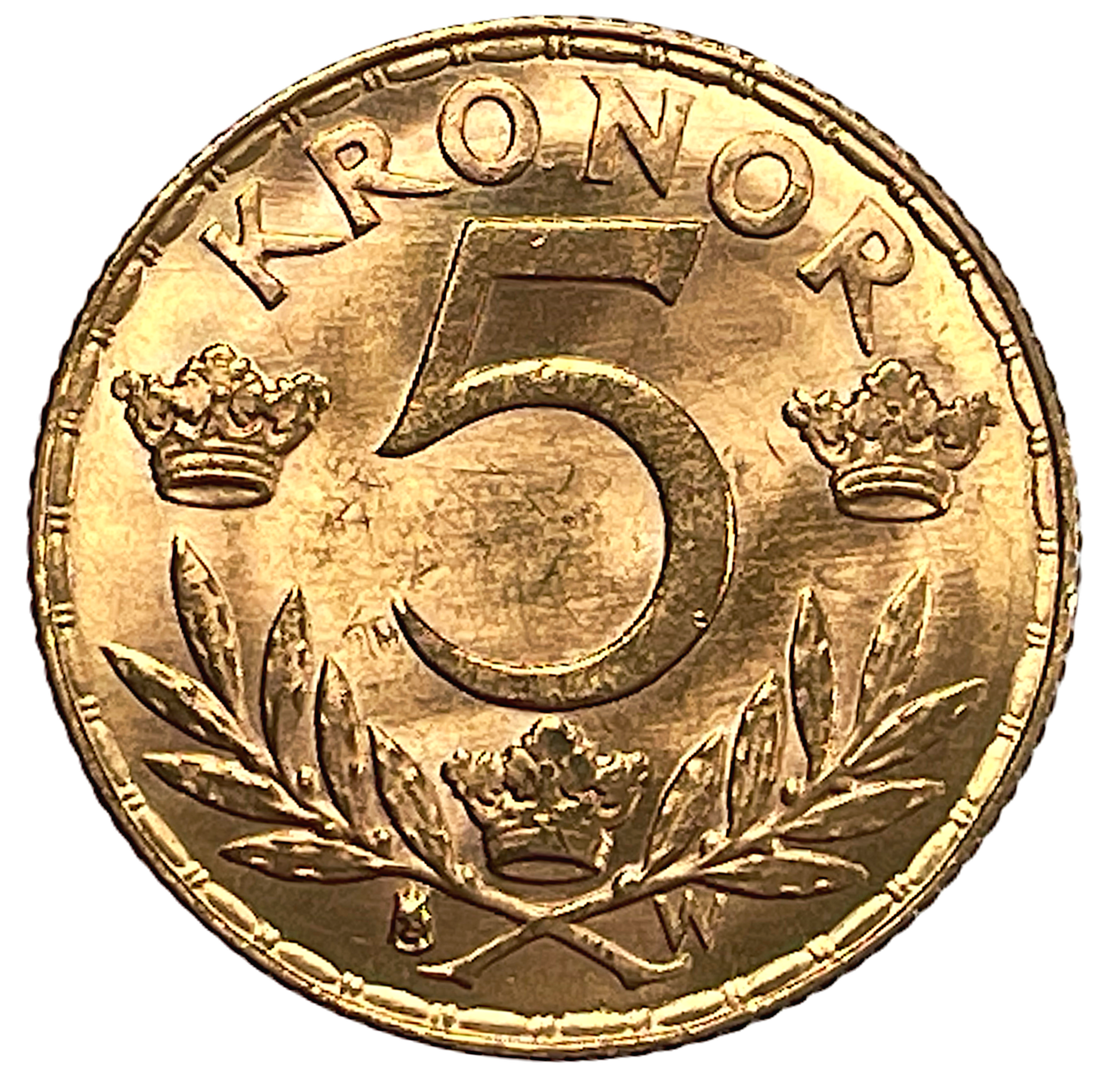 Gustav V - 5 Kronor 1920 - Vackert exemplar