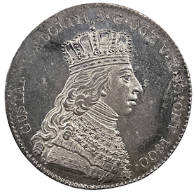 Gustav IV Adolfs kröning - Kastmynt 1/3 Riksdaler 1800 med underbart skarp och frostaktig relief
