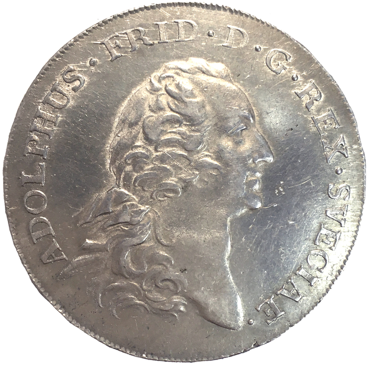 Adolf Fredrik Riksdaler 1766 - Ett tilltalande exemplar