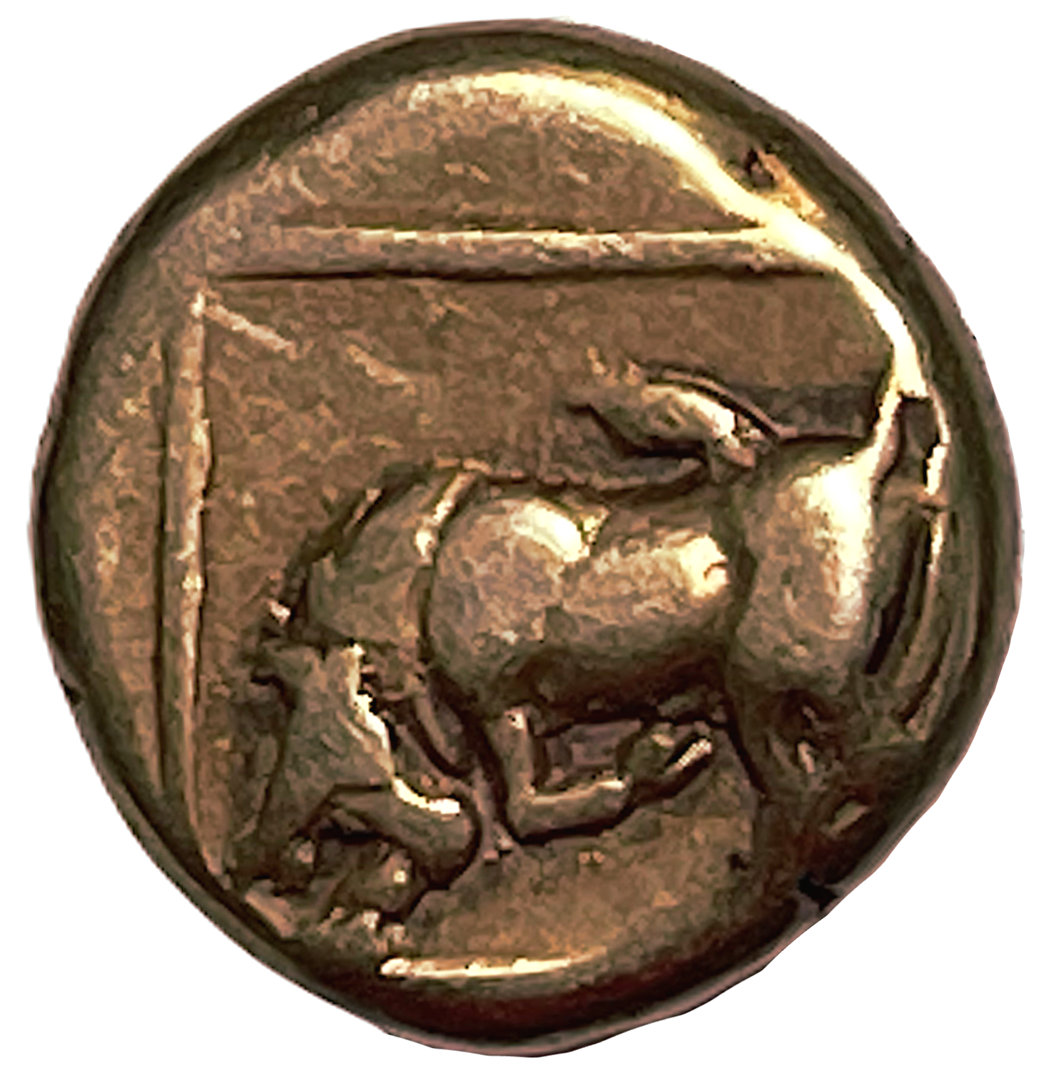 Lesbos, Mytilene (377-326 f.Kr.). Elektrum 1/16 stater