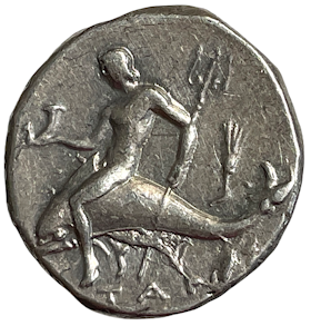 Kalabrien, Tarentum (302-281 f.Kr.). Didrachm