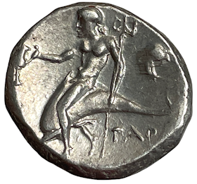 Kalabrien, Tarentum (380-345 f.Kr.). Didrachm