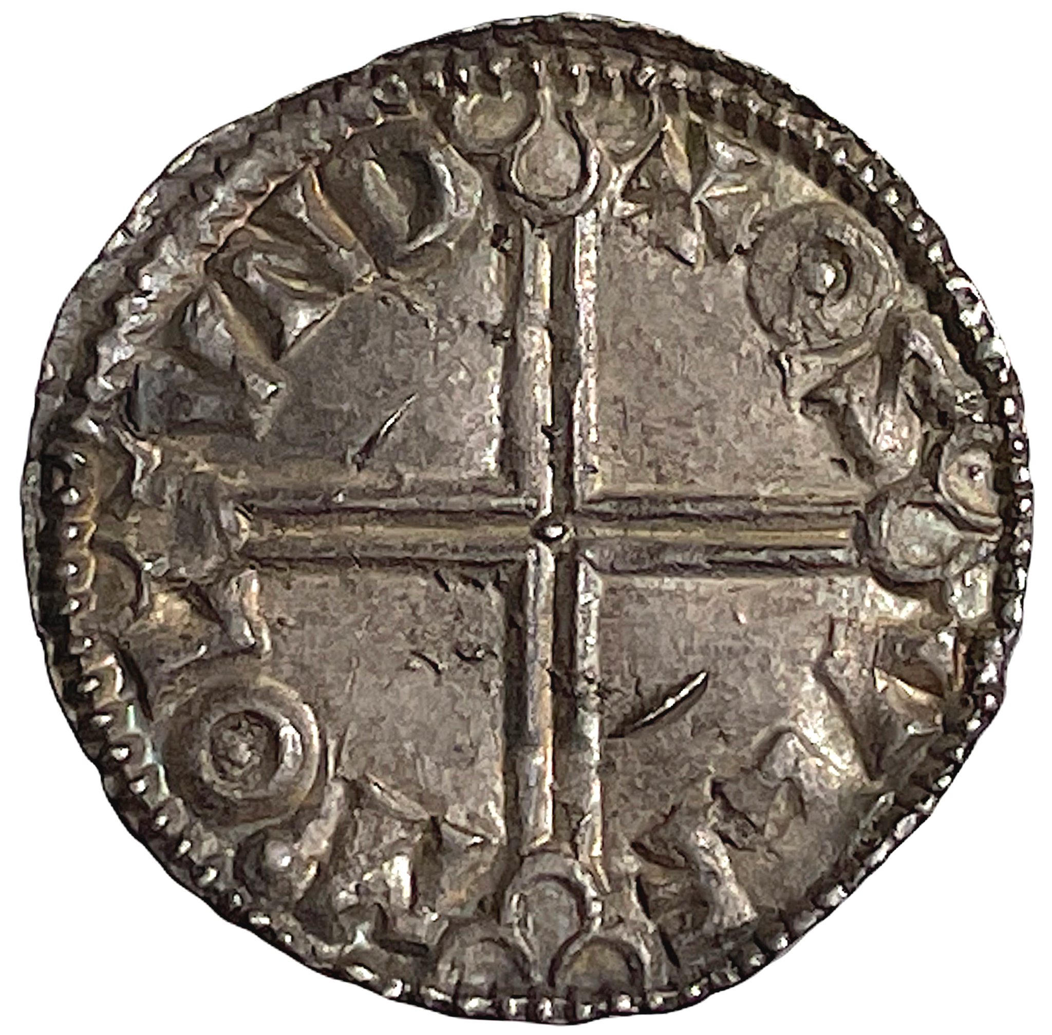 Æthelred II (978-1016). LONDON. Penny. Long cross. Mm OSVLF