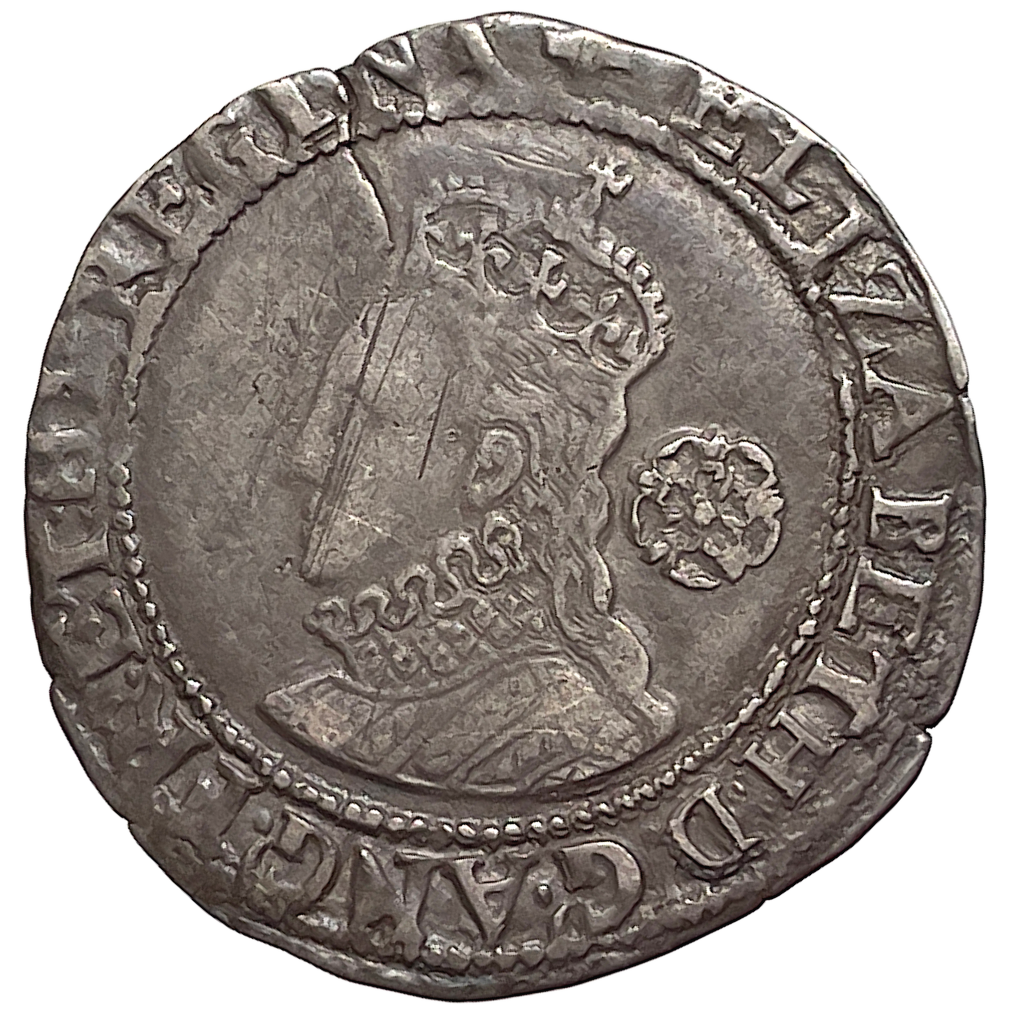 Elizabeth I (1558-1603). 6 pence 1579 - Ett historisk betydelsefullt mynt