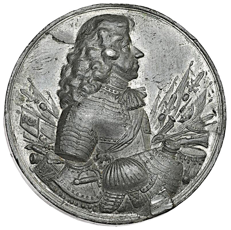 Christian V, 1670–1699 - Gotlands erövring 1676 av Christopher Schneider - En historiskt signifikant medalj