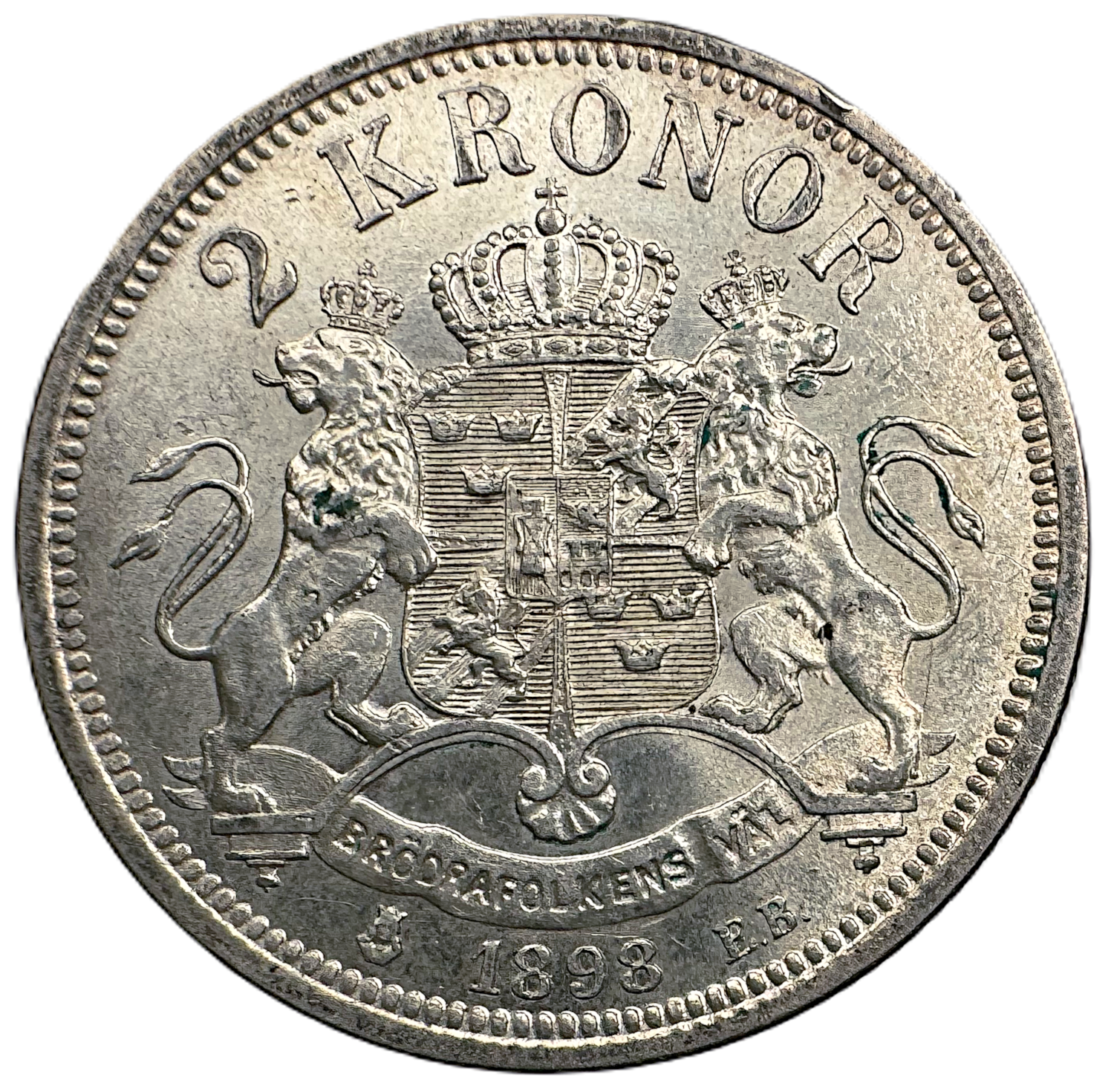 Oskar II - 2 Kronor 1898