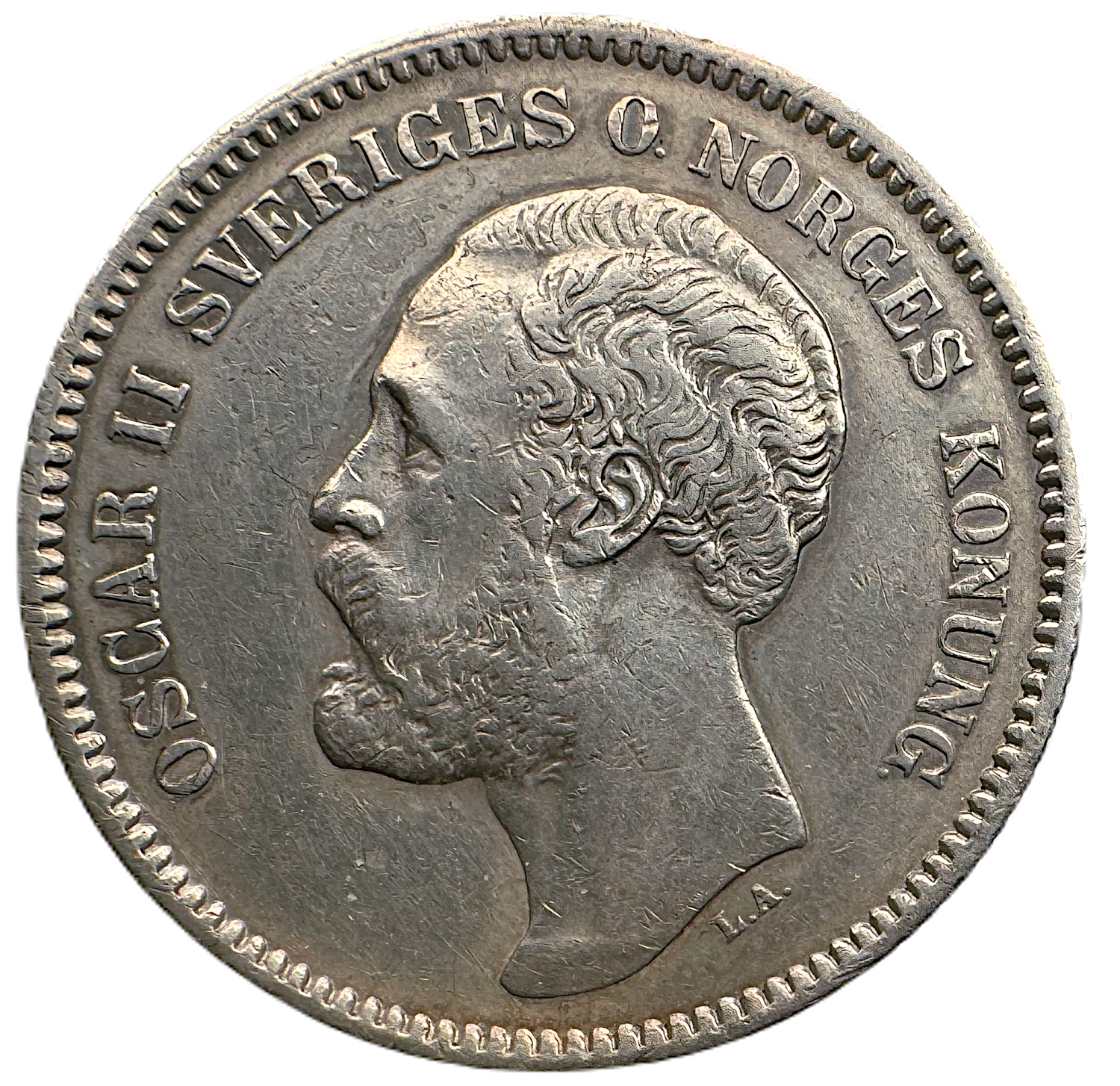 Oskar II - 2 Kronor 1877