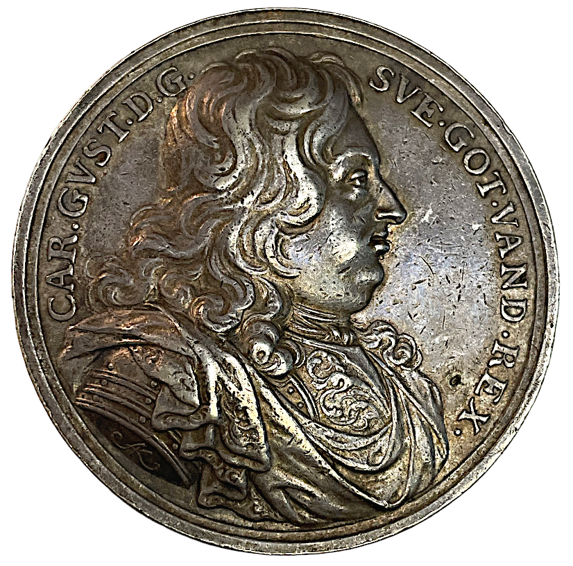 Karl X Gustavs tåg med svenska hären över Stora Bält i februari 1658 av Arvid Karlsteen 1658 och freden i Roskilde av Arvid Karlsteen