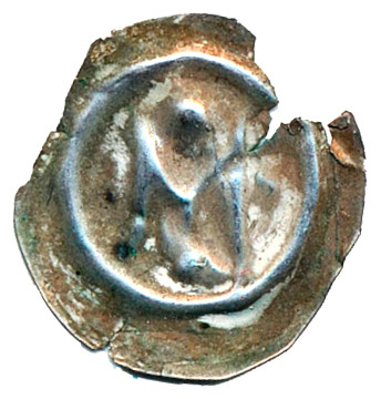 Magnus Ladulås (1275–90) - Skänninge? - Penning - Latinskt M inom slät ring