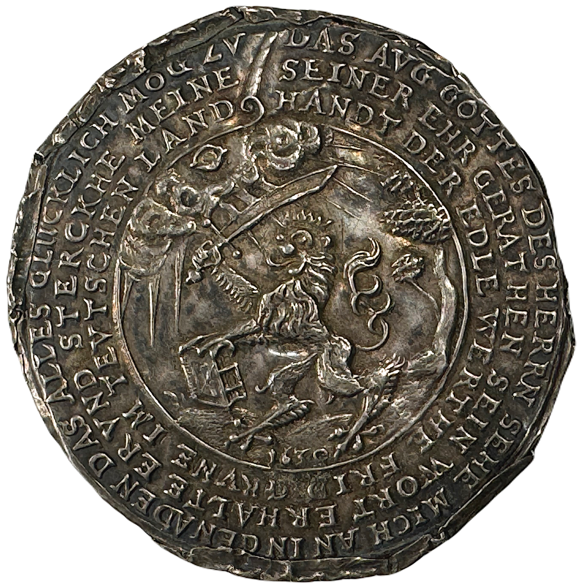 Gustav II Adolf uppträder med svenska hären i Tyskland 1630 - Mycket sällsynt - RRR - Ett andra ex känt i KMK