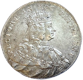 Adolf Fredrik, 2 Mark 1751 - Kastmynt till konungens kröning