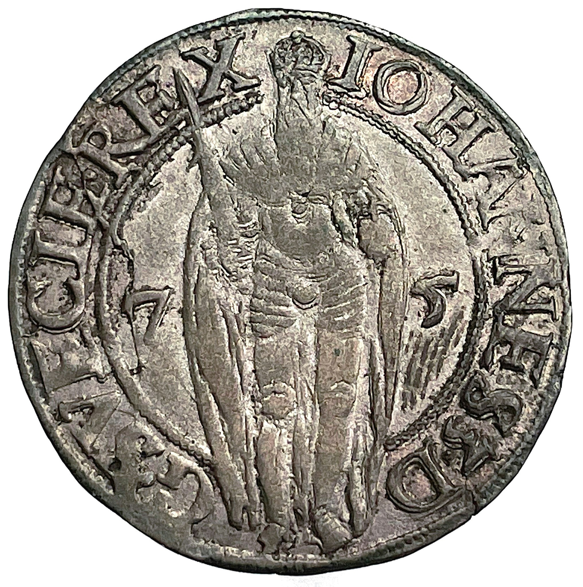 Johan III - 1 Öre 1575 - Vackert exemplar med präglingsglans, med "IOHANNES",