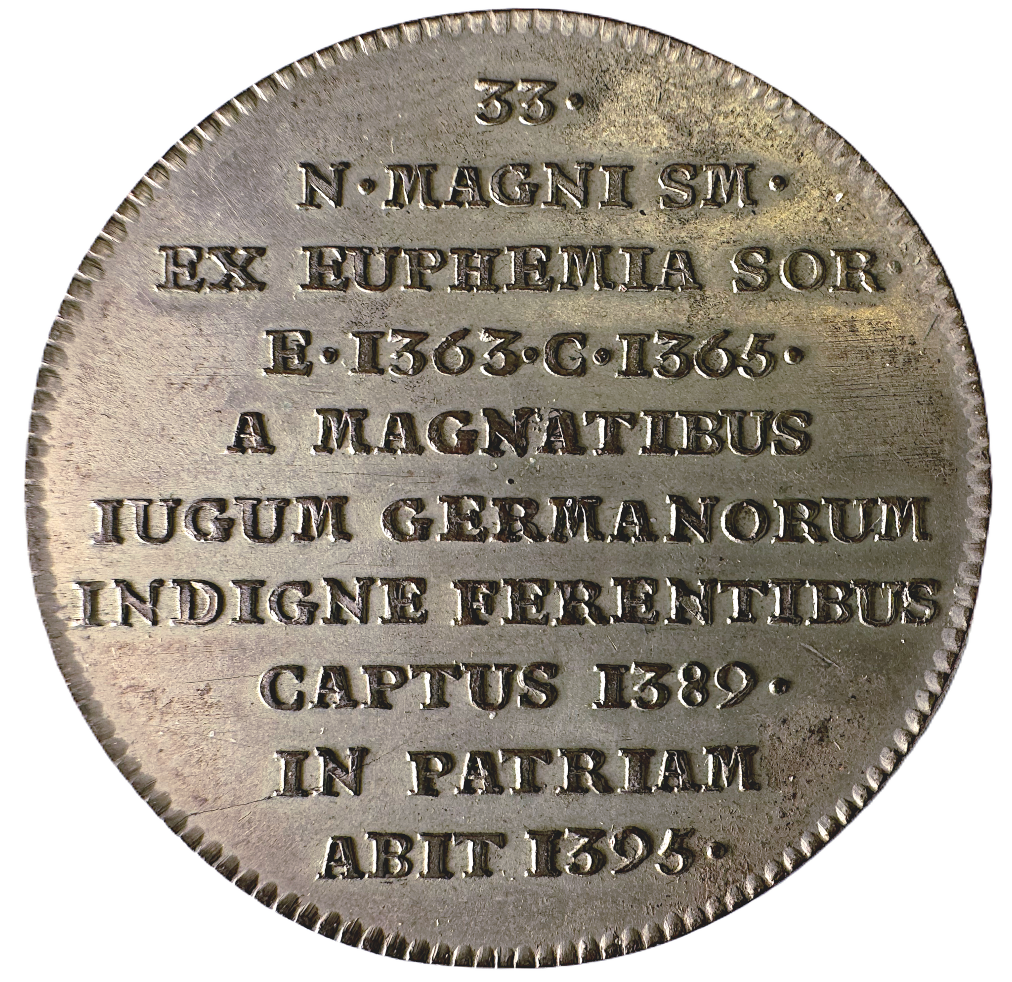 Albrekt av Mecklenburg av Johann Carl Hedlinger - Ur Hedlingers regentlängd nr 33