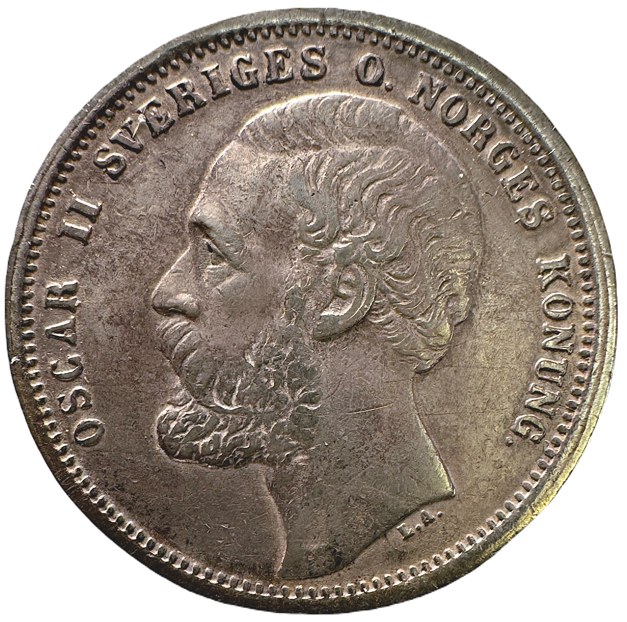 Oskar II, 1 Krona 1875
