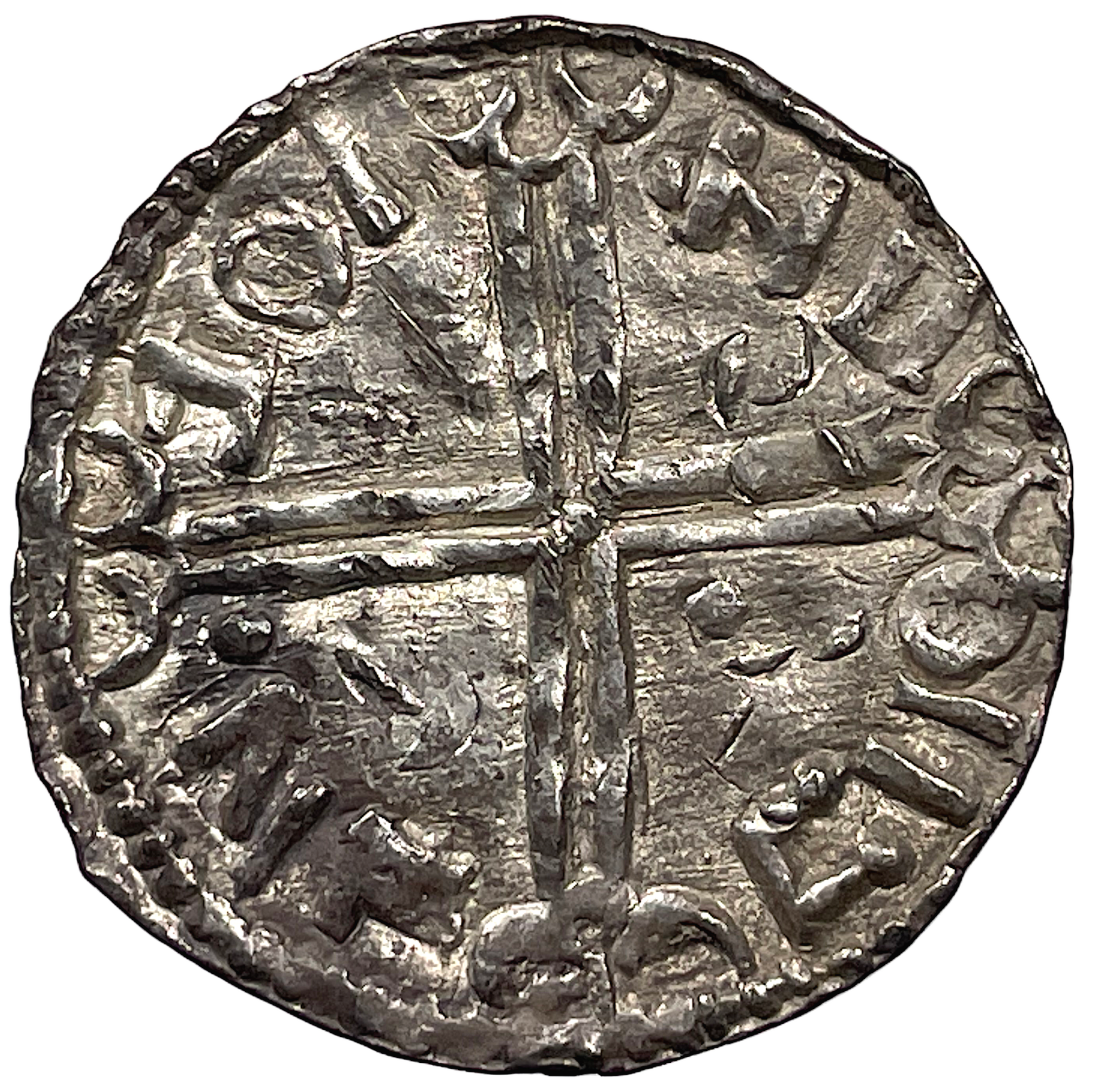 Olof Skötkonung ca 995-1022, Sigtuna Penning - Sveriges första myntningsperiod - Long Cross - Mycket sällsynt