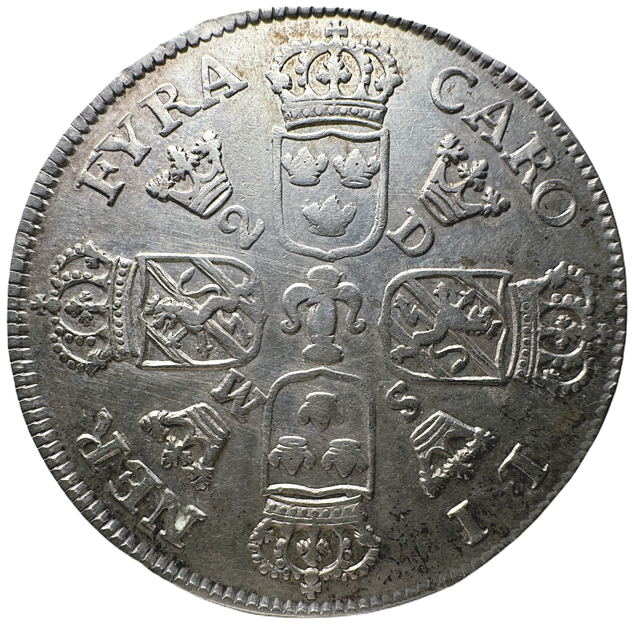 Karl XII - 4 Caroliner 1718 - Tilltalande exemplar