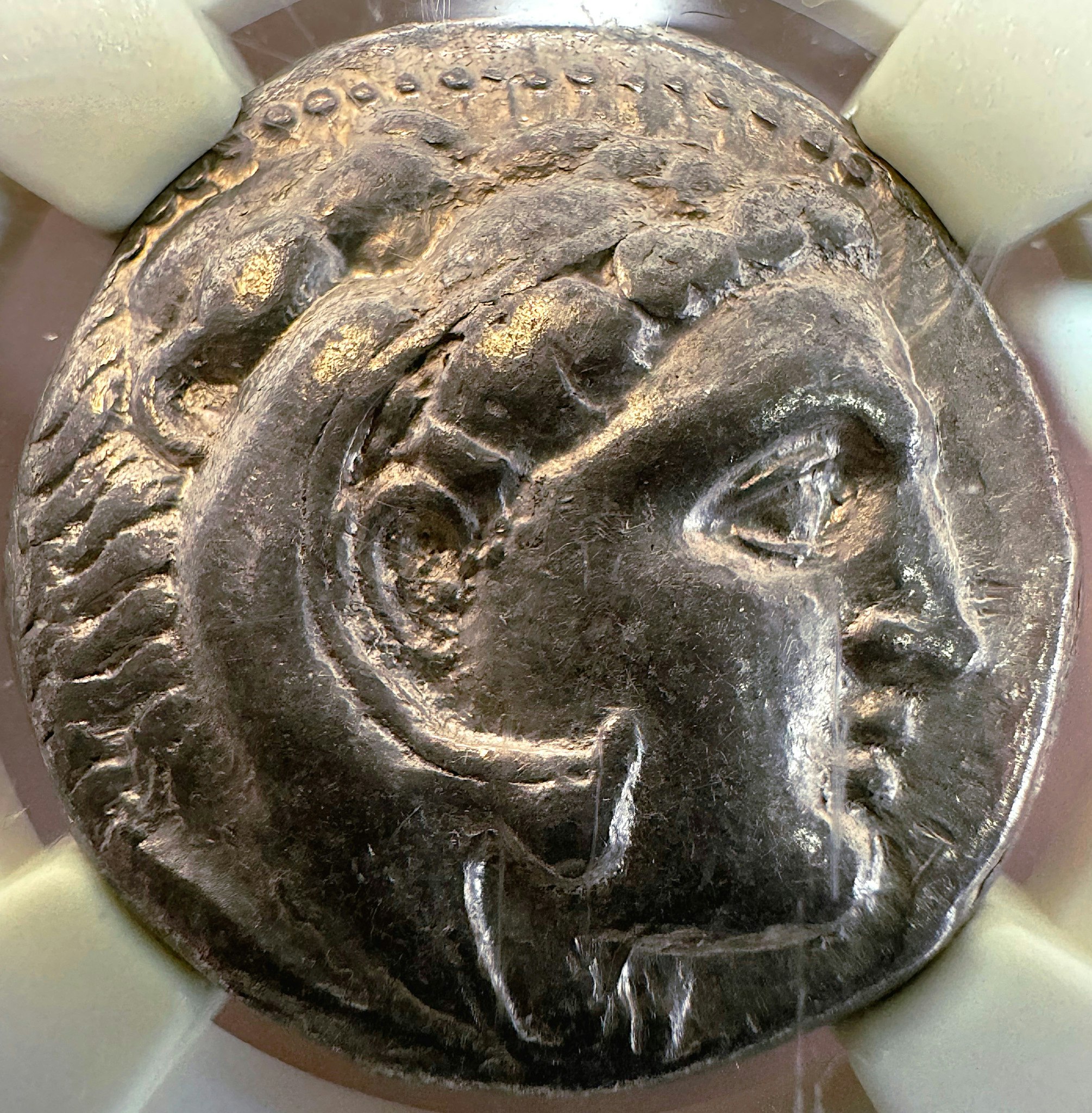 Alexander den store 336-323 f.Kr - Vackert exemplar i NGC hållare