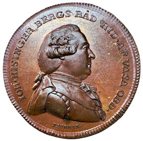 Johan Hisinger av Carl Gustaf Fehrman 1791 - Stödde Gustav III:s statskupp 1772