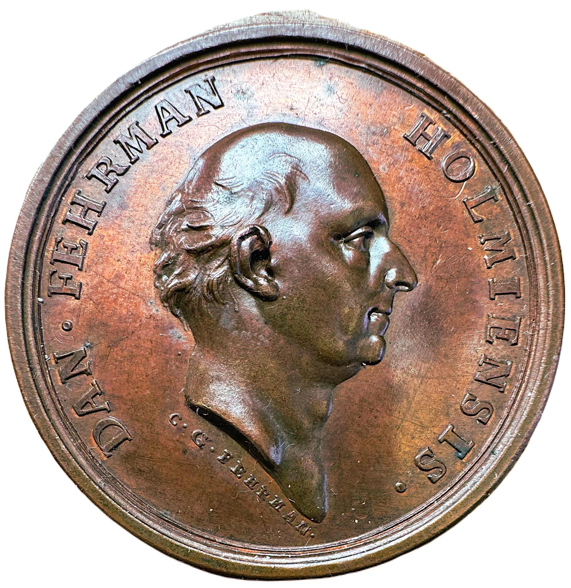 En underbar dynastisk medalj - Daniel Fehrman (1710-1780) graverad av sonen Carl Gustaf Fehrman 1783 - Mycket sällsynt