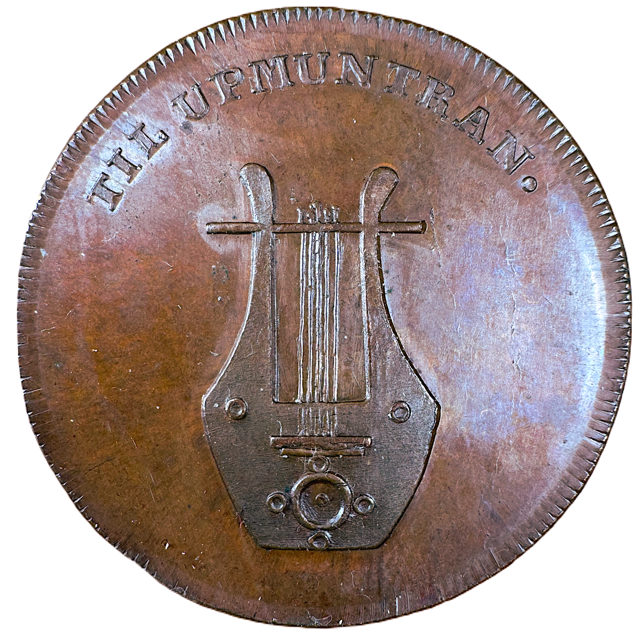 Gustav IV Adolf Kungliga - musikaliska akademiens belöningsmedalj i brons av Carl Gustaf Fehrman (1797) - Mycket sällsynt i brons
